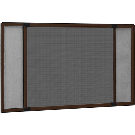 Mosquitera extensible para ventanas marrón (100-193)x75 cm vidaXL