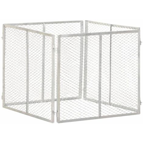Compostador de jardín hierro galvanizado 85x85x70 cm vidaXL