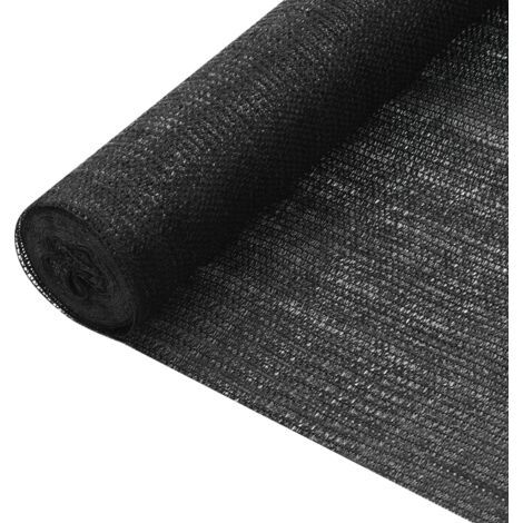 Red de privacidad HDPE negro 1,8x25 m 75 g/m² vidaXL