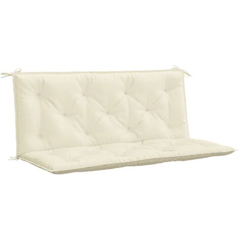 Banco Garden Cushions 2 PCS Fabric Oxford White Cream