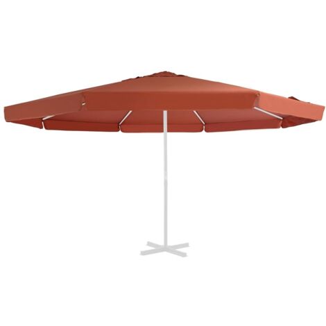 Tela de repuesto para sombrilla terracota 500 cm vidaXL