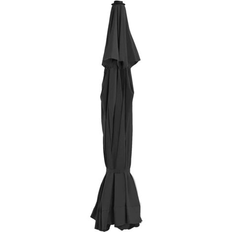 Tela de repuesto para sombrilla negro 515 cm vidaXL