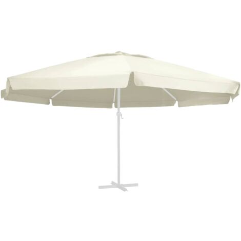 Tela de repuesto para sombrilla color arena 610 cm vidaXL