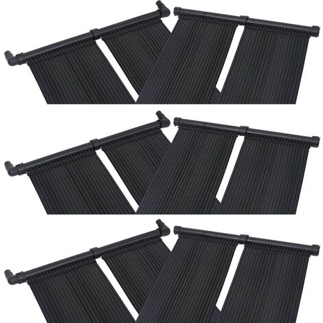 Panel calentador solar para piscinas 6 unidades 80x310 cm vidaXL