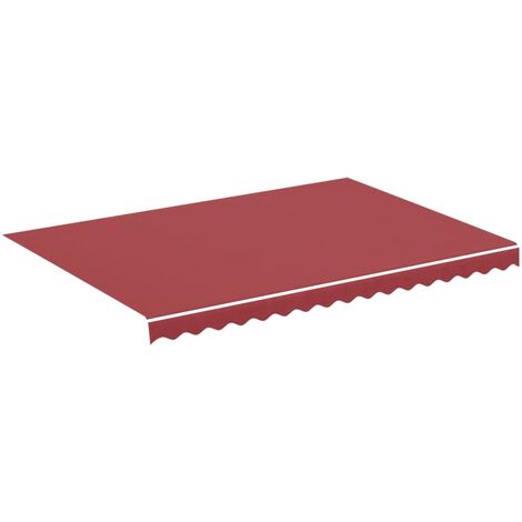 Tela de repuesto para toldo rojo burdeos 3,5x2,5 m vidaXL