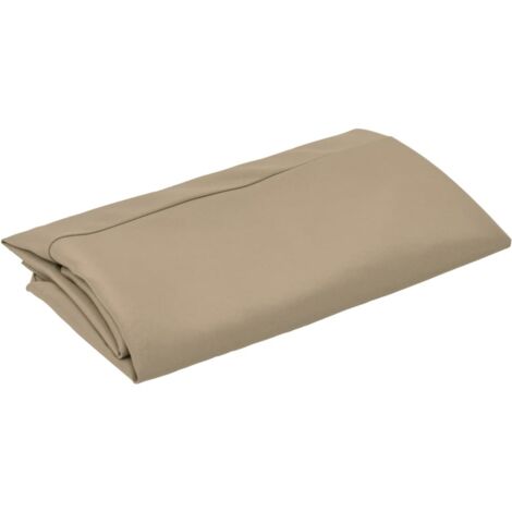 Tela de repuesto para sombrilla voladiza gris topo 350 cm vidaXL