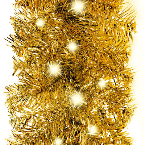 Guirnalda de Navidad con luces LED dorado 5 m vidaXL