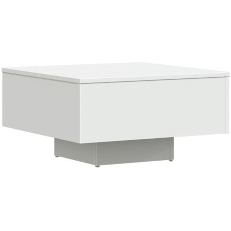 Mesa de centro madera contrachapada blanco 60x60x31,5 cm vidaXL