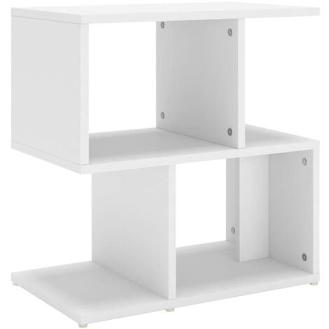 Mesita de noche madera contrachapada blanco 50x30x51,5cm vidaXL
