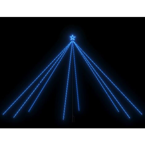 LED árbol de Navidad interior y exterior 800 LED azul 5 m vidaXL