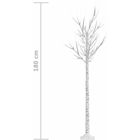 Árbol de Navidad LED de colores sauce interior exterior 1,8 m vidaXL