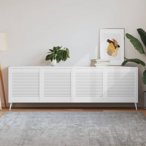 Puerta de armario lamas 4 uds madera pino blanco 61,5x59,4 cm vidaXL