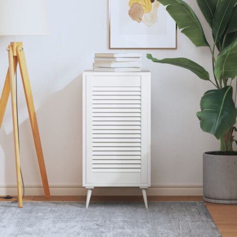 Puerta de armario de lamas madera pino blanco 69x39,4 cm vidaXL