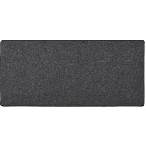 Alfombra de pasillo gris antracita 50x100 cm vidaXL