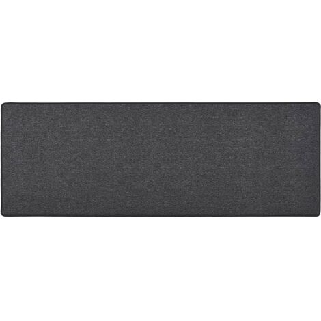 Alfombra de pasillo gris antracita 80x250 cm vidaXL