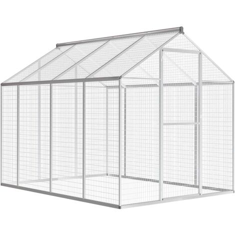 Pajarera exterior de aluminio 178x242x192 cm vidaXL