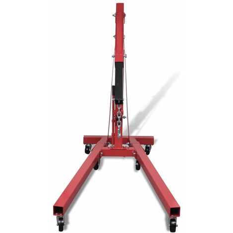 Grúa de motores plegable 2 toneladas 88,2 kg vidaXL