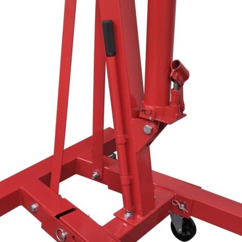 Grúa de motores plegable 2 toneladas 88,2 kg vidaXL