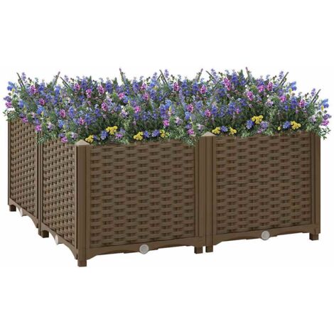 Arriate de polipropileno 80x80x38 cm vidaXL
