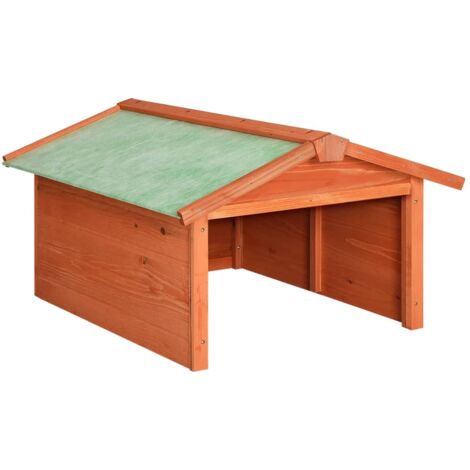 Caseta de cortacésped robótico madera maciza abeto 72x87x50 cm vidaXL