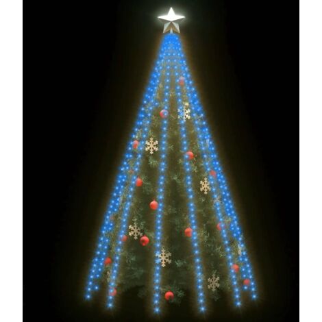 Luces de árbol 500 LEDs interior y exterior azul 500 cm vidaXL