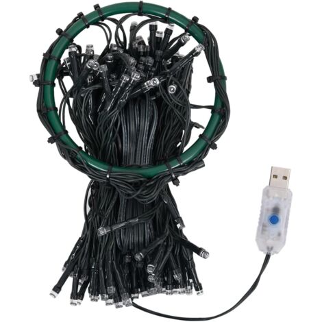 Red de luces de árbol de Navidad 210 LEDs de colores 210 cm vidaXL