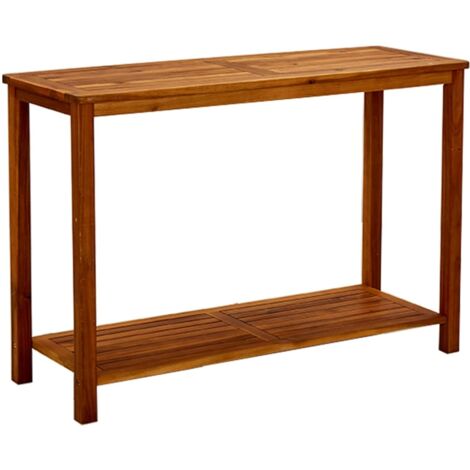 Mesa consola de jardín madera maciza de acacia 110x40x75 cm vidaXL