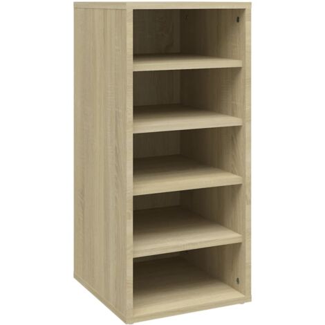 Mueble zapatero madera contrachapada roble Sonoma 31,5x35x70 cm vidaXL (1/6)