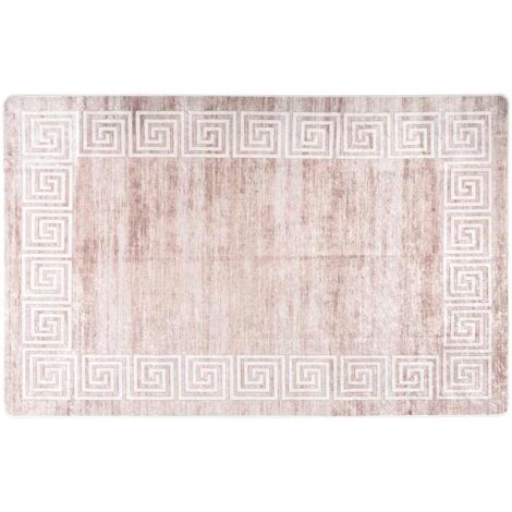 Alfombra lavable antideslizante beige 160x230 cm vidaXL (1/5)