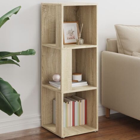 Mueble de esquina madera de ingeniería roble Sonoma 33x33x100cm vidaXL (1/5)