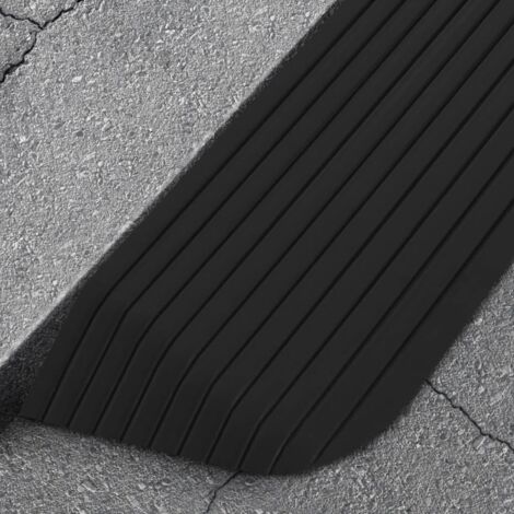 Rampa de umbral goma 110x32x3,8 cm vidaXL