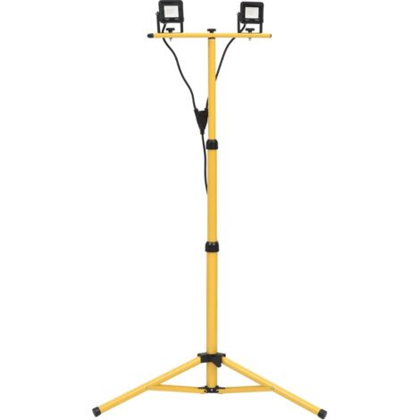 Foco LED con trípode 2x10 W blanco frío vidaXL