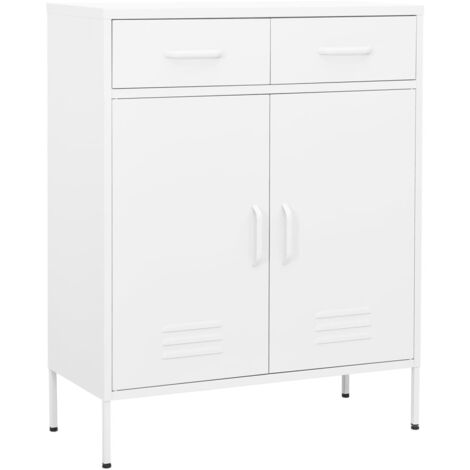 Armario almacenamiento acero blanco 80x35x101,5 cm vidaXL
