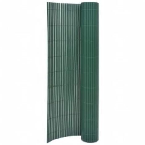 Valla de jardín de doble cara verde 110x300 cm vidaXL