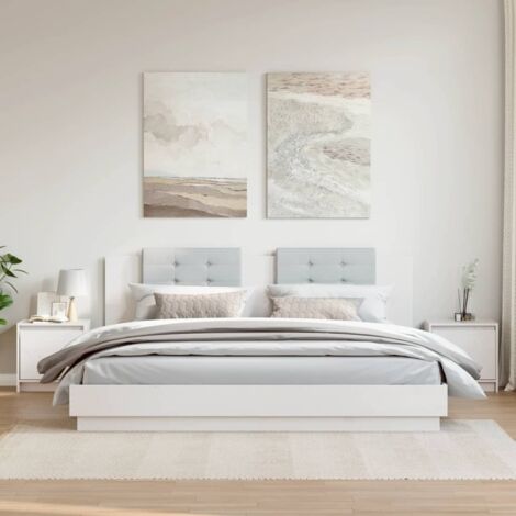 Mesitas de noche 2 uds madera maciza pino blanco 40x30,5x40 cm vidaXL