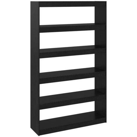 Estantería/divisor de espacios pino negro 100x30x167,5 cm vidaXL