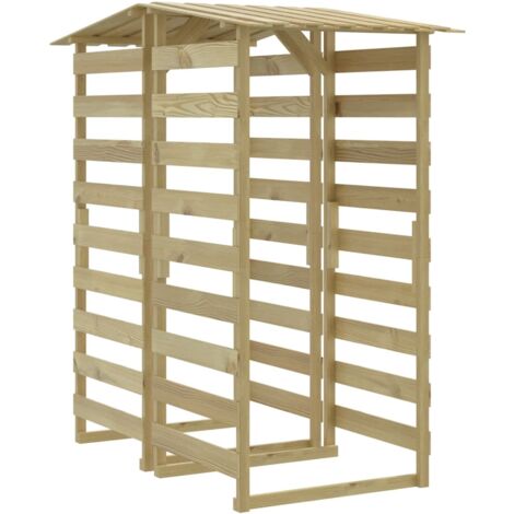 Pérgolas con techo 2 uds madera pino impregnada 100x90x200 cm vidaXL