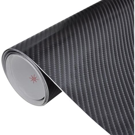 Lámina para coches 4D negro 100x150 cm vidaXL