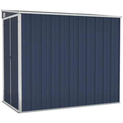 Cobertizo de jardín de pared acero galvanizado 118x194x178 cm vidaXL