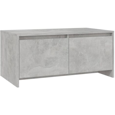 Mesa de centro madera de ingeniería gris hormigón 90x50x41,5 cm vidaXL (1/5)