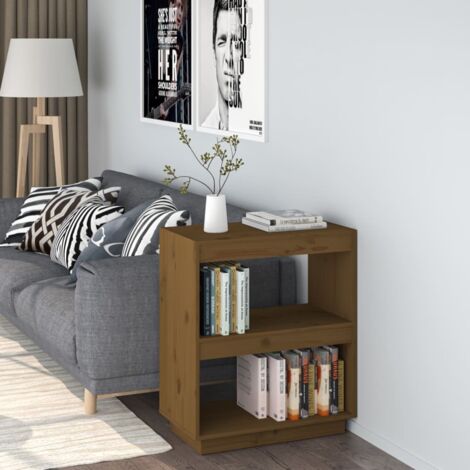 Estantería madera maciza de pino marrón miel 60x35x71 cm vidaXL (1/5)