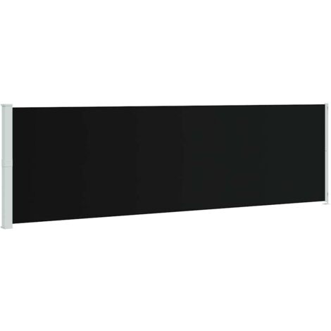 Toldo lateral retráctil de jardín negro 180x600 cm vidaXL