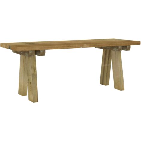 Banco de jardín madera maciza de pino impregnada 110 cm vidaXL
