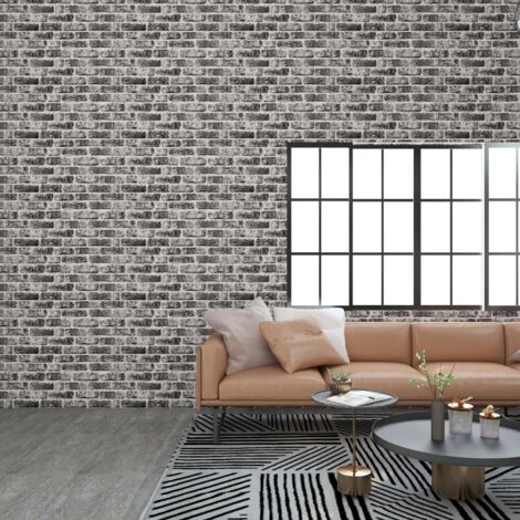 Furniture Limited - Paneles de pared 3D diseño ladrillo gris