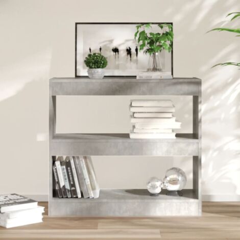 Estantería/divisor de espacios gris hormigón 80x30x72 cm vidaXL