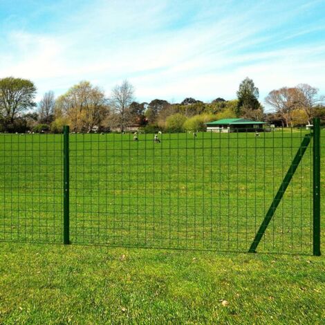 Euro Valla de acero verde 25x1,7 m vidaXL