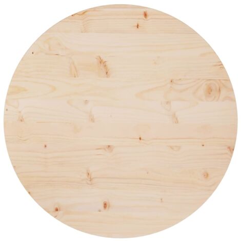 Superficie de mesa madera maciza de pino Ø70x2,5 cm vidaXL