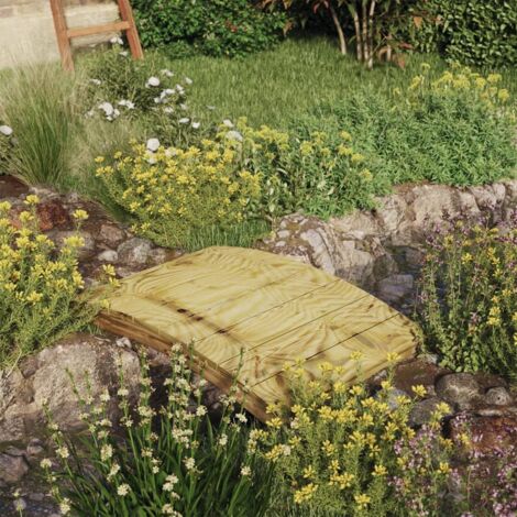 Puente de jardín 110x74 cm pin de madera