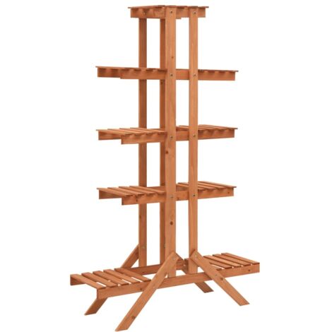 Soporte para plantas de madera maciza de abeto 83x25x132 cm vidaXL