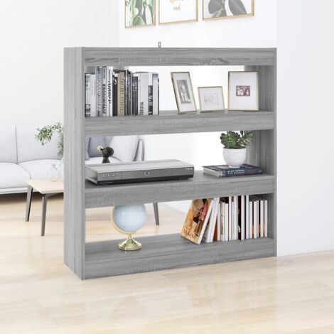 Estantería/divisor espacios gris Sonoma 100x30x103 cm vidaXL